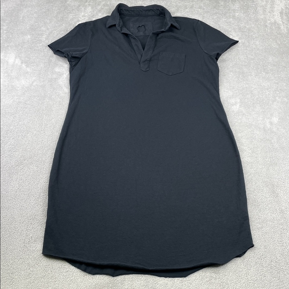 NEW Frank & Eileen M 100% Cotton Women's Navy Blue Polo Short Sleeve Dress